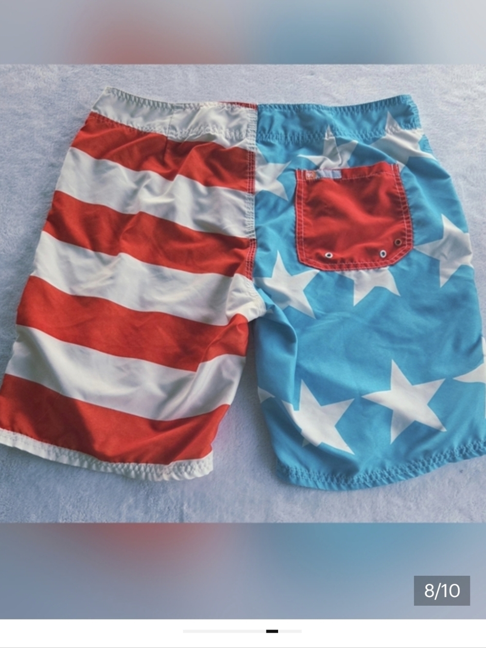 AMBSN Designed in California Patriotic Swim Trunks Size Mens 32